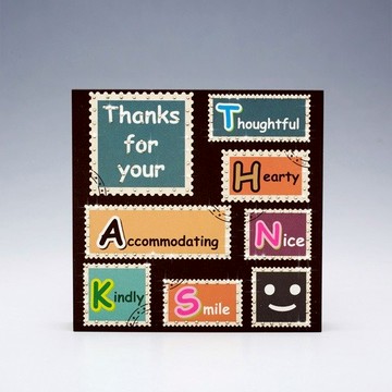 【GFSD】水鑽精品-手工字母祝福感謝卡