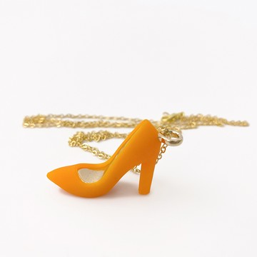 Candies 高跟鞋項鍊(橘)