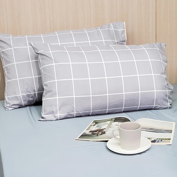 J-bedtime 床寢時光 絲絨棉美式信封枕套 台灣製 G6705B-1  格調B版  45 x 75cm  枕頭套