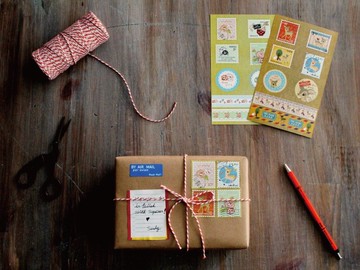 甜美舊時光 郵票 紙膠帶造型貼紙