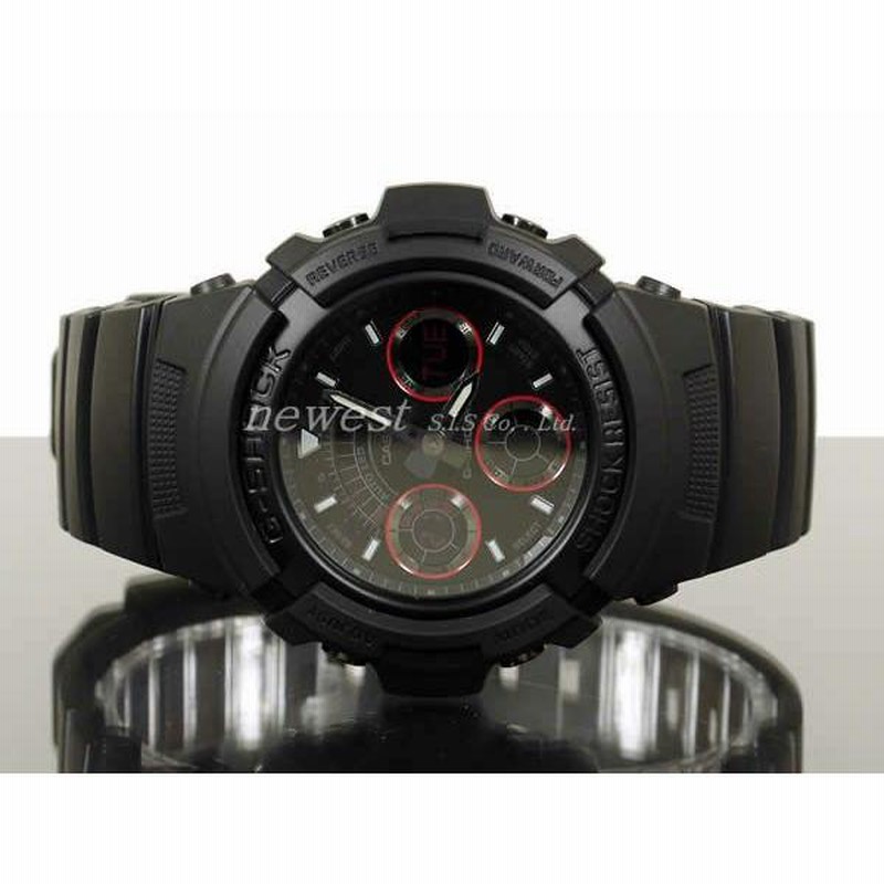 【絶版品】G-SHOCK マットブラックレッドアイ AW-591ML-1AJF