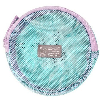 [福利商品]25-9_king-jim-flatty-sheer-多功能網狀拉鍊袋-s-135-x-130-x-20mm