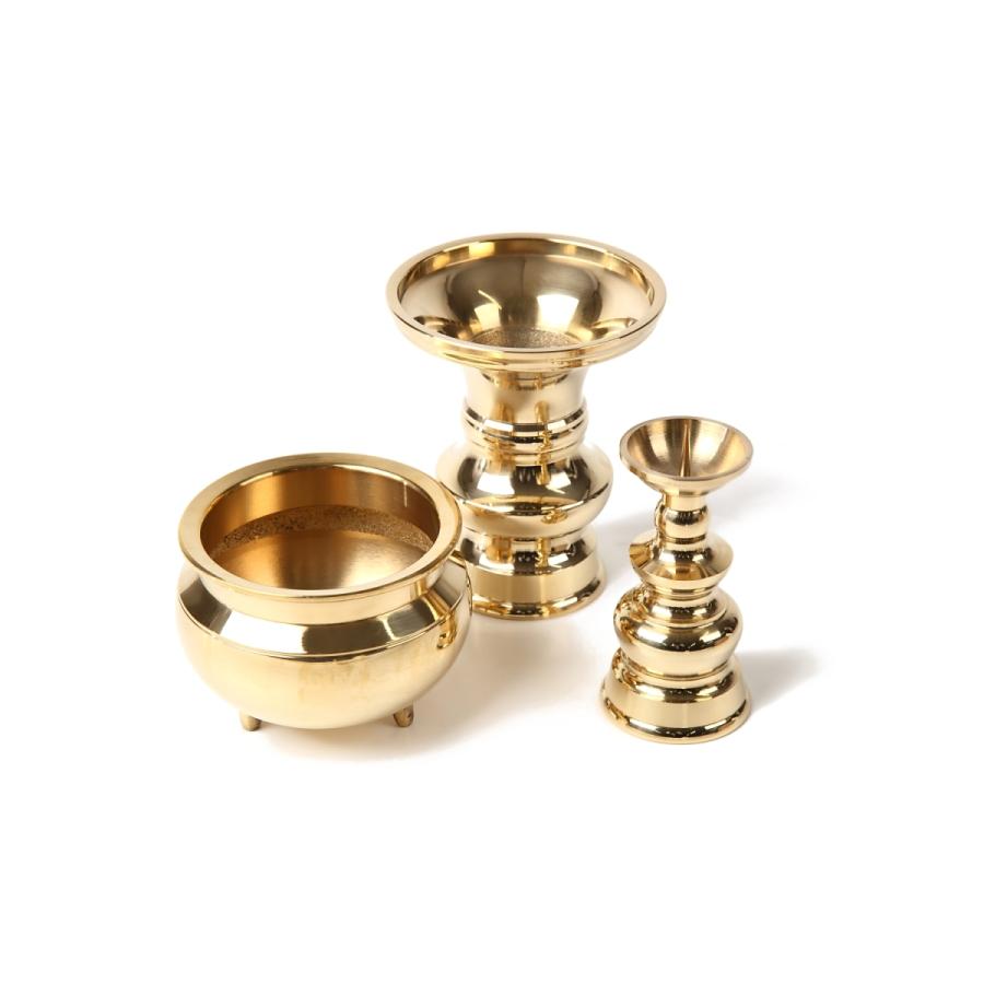 大好き ［仏具］ 丸型花立 上磨 ２．５寸 仏具