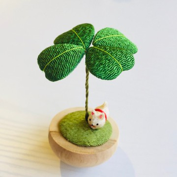 療癒系搖搖-幸運草-柴犬