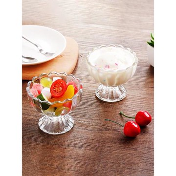 水晶玻璃杯水果盤迷你小果盤美容院杯子精致盞糖果碟裝零食的盤子