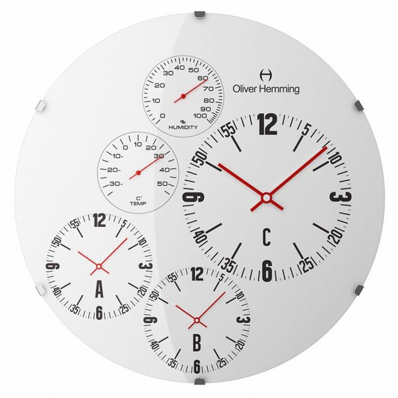 掛け時計 壁掛時計 おしゃれ インテリア 高級 W370dg69w Oliver Hemming オリバー ヘミング 温度計 湿度計 ワールドタイム Gmt 引越し 新築 祝い プレゼント 通販 Lineポイント最大0 5 Get Lineショッピング