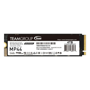 Team MP44 4TB M.2 PCIe 4.0 SSD 固態硬碟