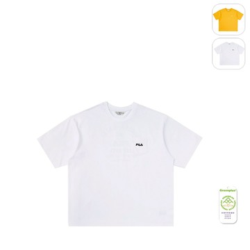 【FILA】中性 短袖 環保紗 圓領T恤-白色 1TEX-5458-WT