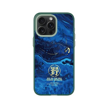 iPhone 15 Pro Max Clear 憂墨綠 - KID - 野SEA海洋MANTA