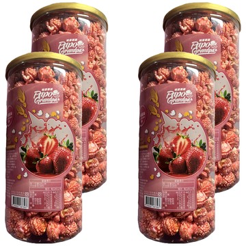 POPCORn 帕波爺爺 爆米花 草莓風味  180g  4個