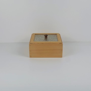 檜木玻璃提蓋盒