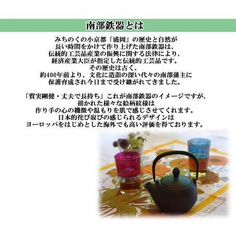 急須 盛岡南部鉄器 とんぼ（藍花 とんぼ 鉄瓶）