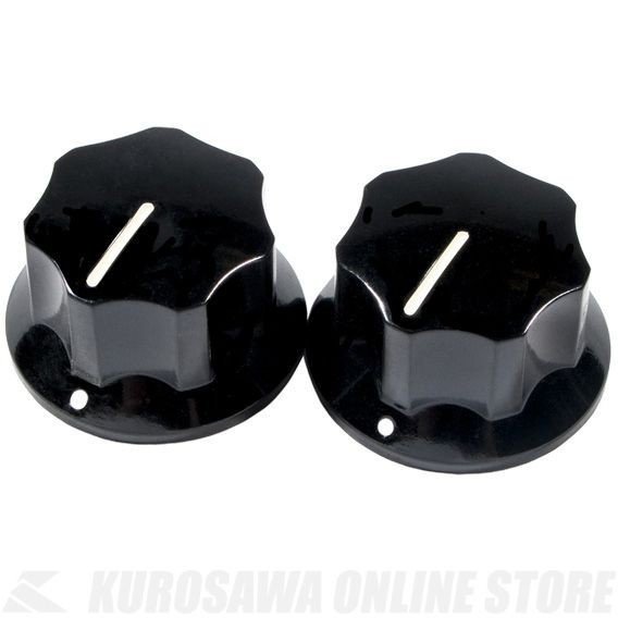 Fender Pure Vintage Jaguar Skirted Knobs, Black