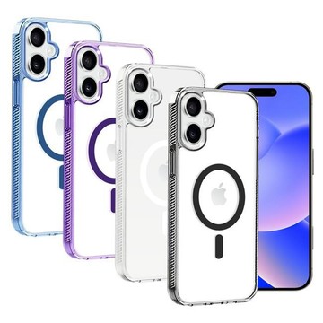 iPhone 16 Plus 殼 VOORCA for iPhone16 Plus 6.7 豔星複合無痕磁吸版透明軍規保護殼