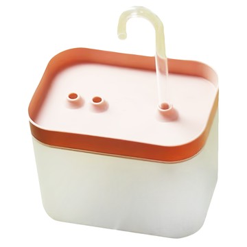 貓咪自動循環流動飲水器 1.5L大容量 食品級材質  透明粉  1台