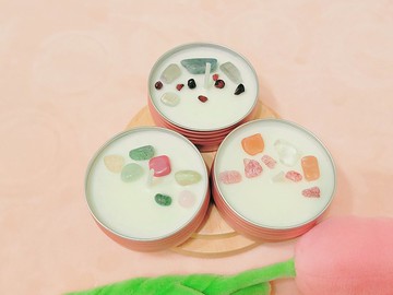 星座蠟燭 水象星座 巨蟹 天蠍 雙魚 水晶 精油 魔法蠟燭 能量香氛