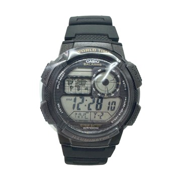 CASIO 卡西歐 世界時間數位電子錶 AE-1000W-1AVDF  黑色
