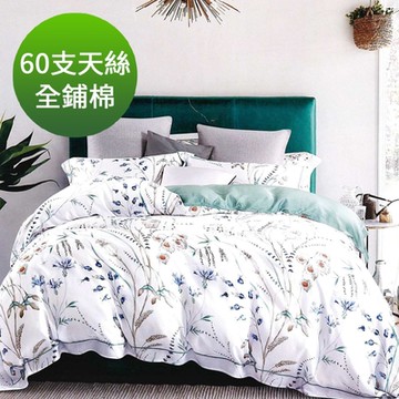 Saint Rose 頂級60高支數天絲 夏日 加大 百貨專櫃款100%天絲全鋪棉床包兩用被套四件組