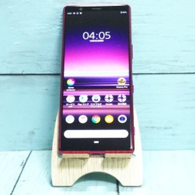 au Xperia5 SOV41 レッド 本体 白ロム SIMロック解除済み SIMフリー