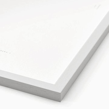 丹麥 The Poster Club 實心橡木畫框 白色橡木 - 30X40