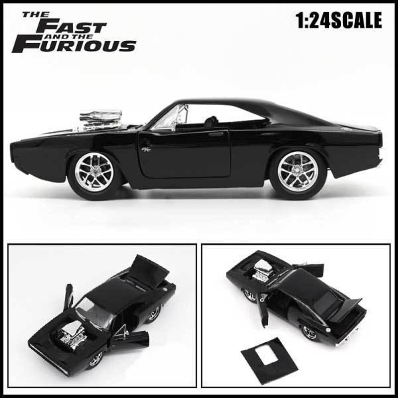 1/24 ワイルドスピード 箱入り ミニカー 1970 DOM'S DODGE CHARGER R/T ブラック 1970年 ダッジ チャージャー 黒  ドムモデル アメ車 ジャダトイズ ワイスピ | LINEブランドカタログ