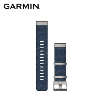 【原廠公司貨】GARMIN MARQ 緹花織尼龍錶帶 靛藍色