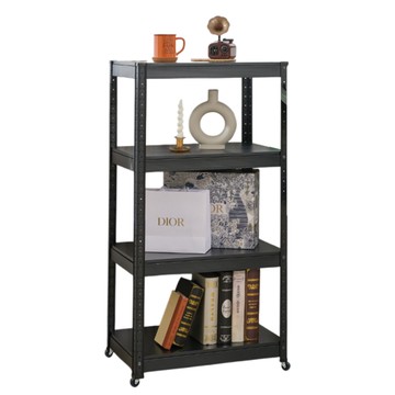 【品樂生活】附輪加高款 40X60X167CM 免螺絲四層角鋼架 鐵架 層架 置物架 收納架 倉儲架