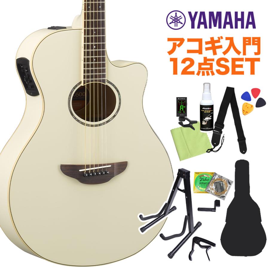 [期間限定♪シールドプレゼント] YAMAHA ヤマハ APX600 VW アコースティックギター初心者12点セット 〔WEBSHOP限定〕