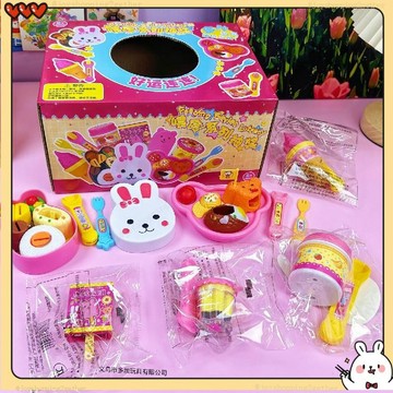 台灣出貨 餵食玩具盲盒 餵食盲袋 小熊投喂玩具 家家酒玩具 兒童玩偶餵食玩具 仿真布丁 雪糕 拉麪 大號草莓 布丁餵食玩
