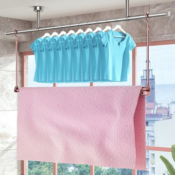 晾衣架落地折疊室內伸縮家用涼晾衣桿陽臺被子神器衣服架子曬衣架