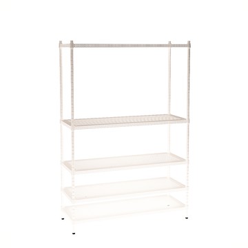 [客尊屋]粗管/沖孔/45x120x180hcm 白騎士沖孔 五層架白騎士