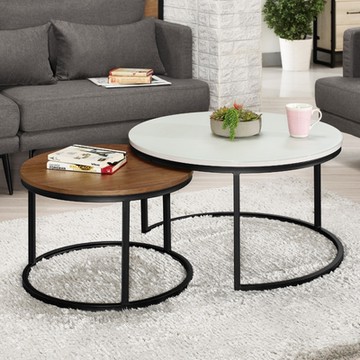 MUNA家居   芬頓組合茶几(全組)    80X80X44cm