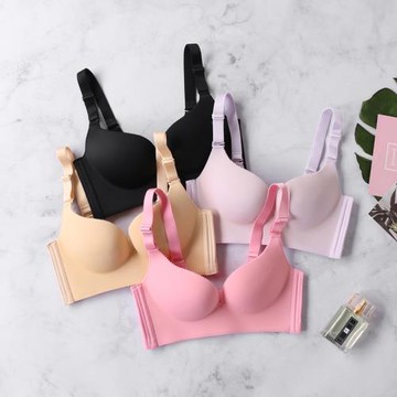 無痕光面聚攏小胸文胸女春夏中厚無鋼圈上托收副乳內衣 WA135