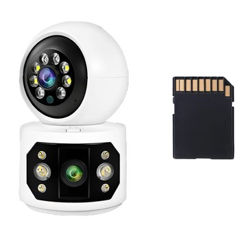 DTAudio 聆翔 三畫面家用監視器 400萬像素 5G雙頻WiFi 含128GB記憶卡  1組  IPC-B09B1