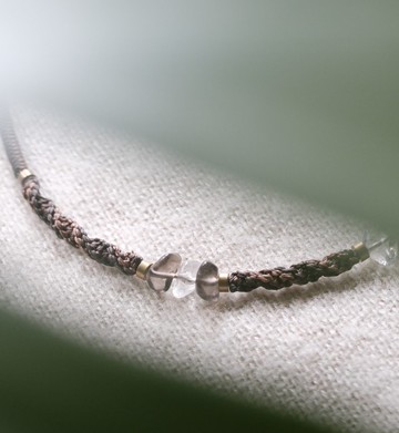 【髮箍】軌跡髮箍/南美蠟繩/天然石/原石