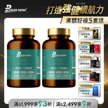【買一送一】專利UC-II®+葡萄糖胺（60顆/盒．共2盒）