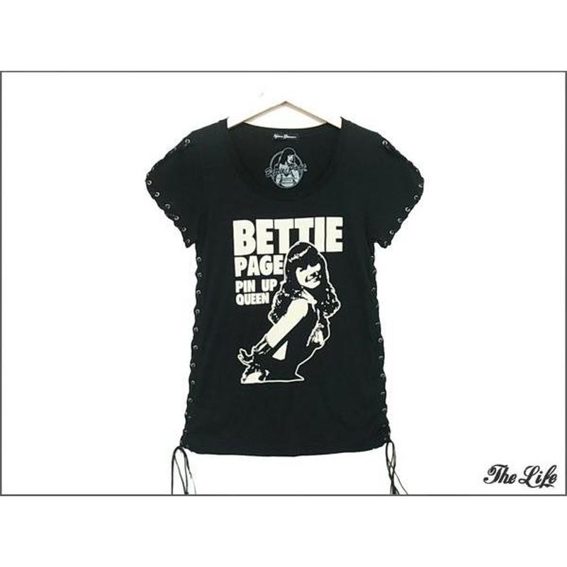 中古 美品 HystericGlamour BETTIE PAGE編み込みTシャツF | LINE