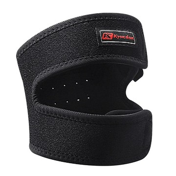 KyNCILOR Nopeasti 諾比 可調式透氣加壓減震膝蓋髕骨帶護具2件組  1組  均碼  黑色