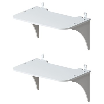 小麥購物 機上盒置物架 雙支架 小 24.5 x 20 x 13cm  C313  2個  白色