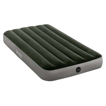 INTEX fiber-tech 經典充氣床墊 內建腳踏幫浦 64761  墨綠色  單人加大(191 x 99 x 25cm)