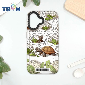 TRON IPhone 16 烏龜與花椰菜系列 防摔太空載具殼 透黑 軟硬 手機殼