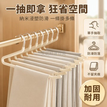 台灣出貨✨ 鵝型褲架 不鏽鋼褲架 32cm長 防滑免痕衣架 加粗穩固設計 居家衣櫃收納神器 簡易掛褲架 多色可選