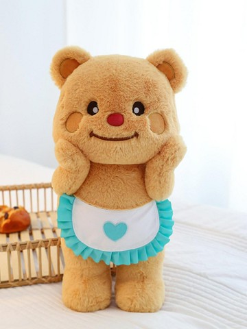 網紅黃油小熊公仔玩偶擺件禮物毛絨玩具卡通娃娃送女友周邊抱抱熊（45cm以上的商品麻煩客人選擇宅配哦，謝謝）