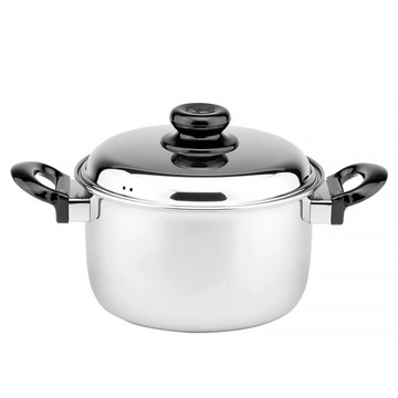 ZEBRA THAILAND 斑馬牌 304不銹鋼 MERRY 雙耳鍋  22cm  不銹鋼色  1個