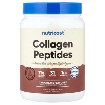 Nutricost, 膠原蛋白水解物，牛奶巧克力味，16.2 盎司（454 克）