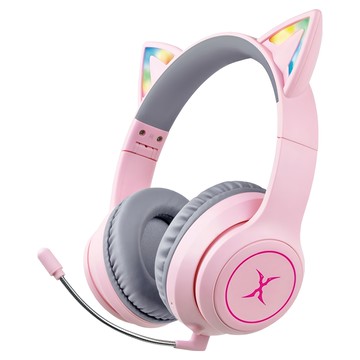 FOXXRAY 狐鐳 炫喵響狐低延遲無線電競耳機 FXR-HAB-10  粉色  1個