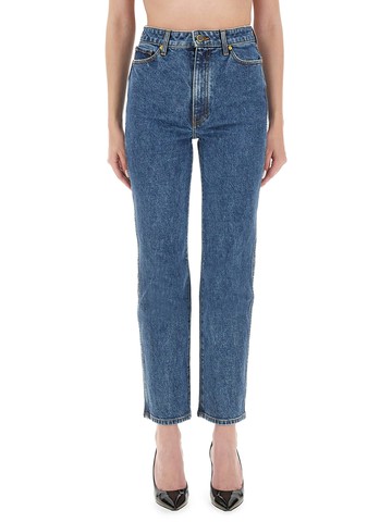 khaite "abigail" stretch jeans