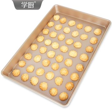 學廚長方形商用家用不沾烤盤多功能蛋糕餅干面包馬卡龍烤箱用模具