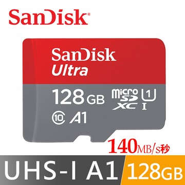 SanDisk Ultra MicroSDXC  c10 128GB 記憶卡