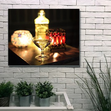 無框複製畫 | 燭光酒杯A0037 | K藝術家